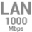 LAN 1000Mbps